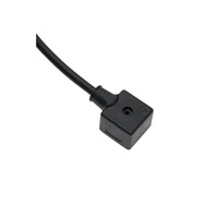 MENCOM SOLENOID VALVE CORDSET FORM A DIN 2+G 2M PVC BK, 250VAC/DC